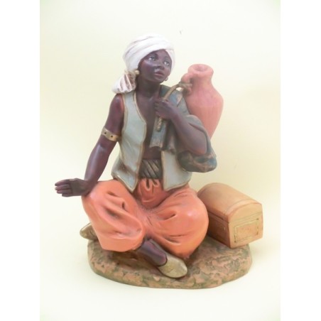 Pastore moro seduto cm 30