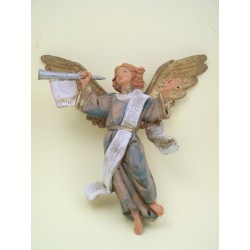 Angelo con tromba celeste cm 12