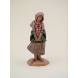 Ragazza con secchio d'acqua cm 12