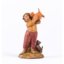 Ragazzino con gattini cm 12