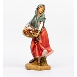 Donna con frutta cm. 52