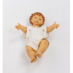 Gesù Bambino con veste per presepio cm. 125