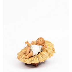 Gesù Bambino in culla resina cm. 65