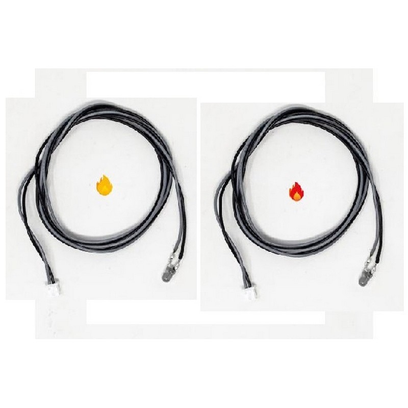 Led fuoco tremolante Ø 5 per mm. 2,5 Micro Light System