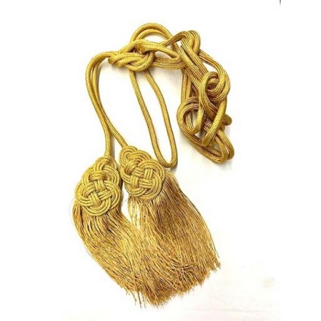 Cingolo sacerdotale in lurex con medaglia oro