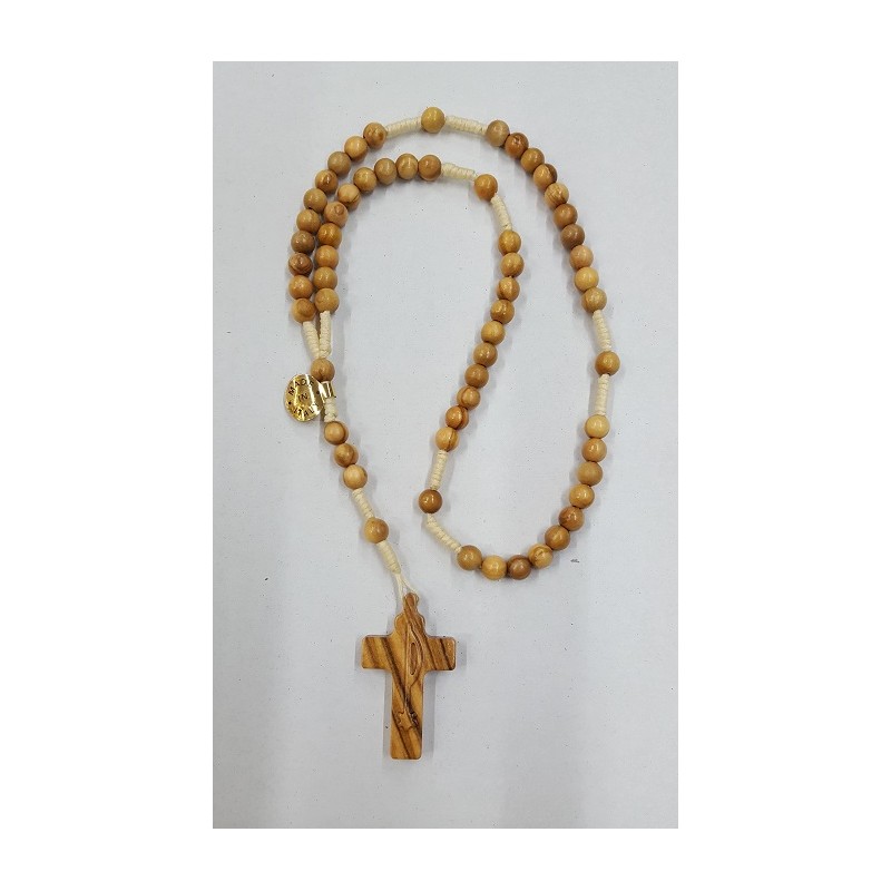 Rosario in legno d'ulivo
