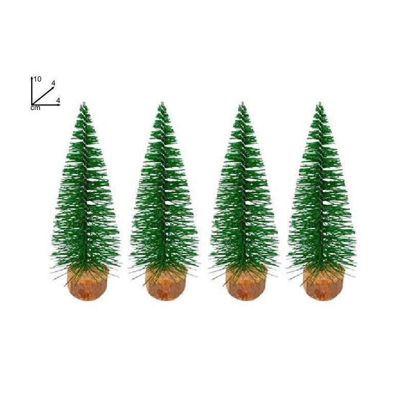 Set 4 alberi cm. 10