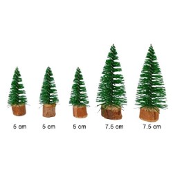 Set 5 alberi misure assortite