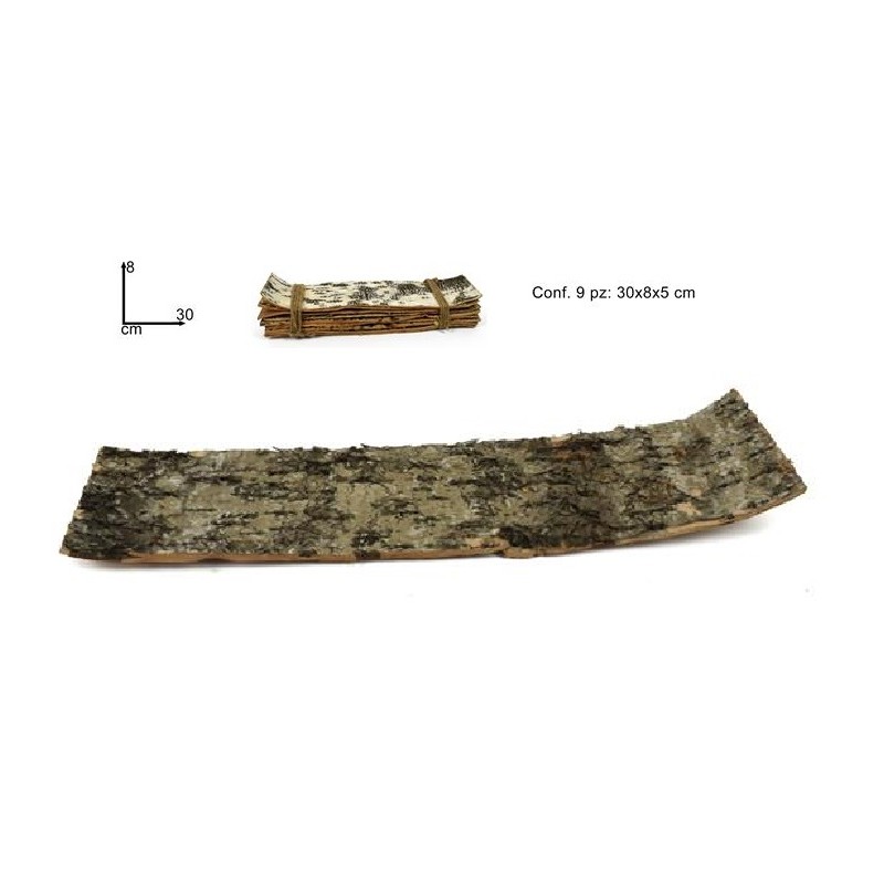 Set 9 fogli sughero cm 8x30