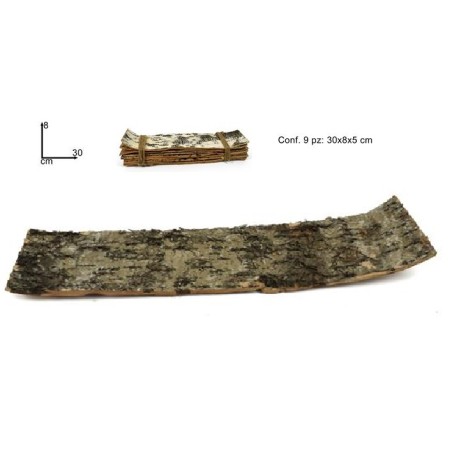 Set 9 fogli sughero cm 8x30