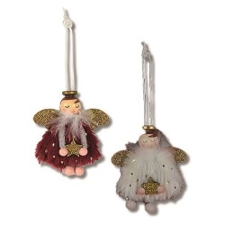 Busta 2 angioletti da appendere cm. 8