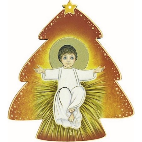 Immagine pvc albero Gesù Bambino naif