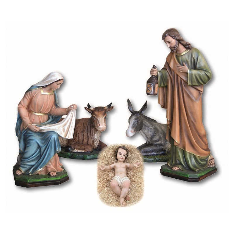 Natività 5 pezzi - presepio cm. 100