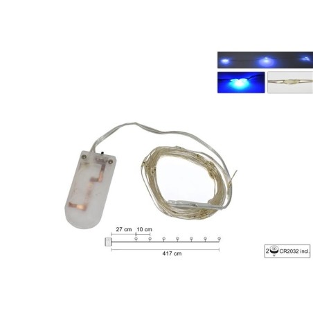 40 micro led blu a batteria