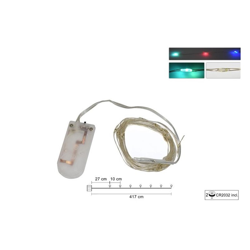 40 micro led multicolor a batteria