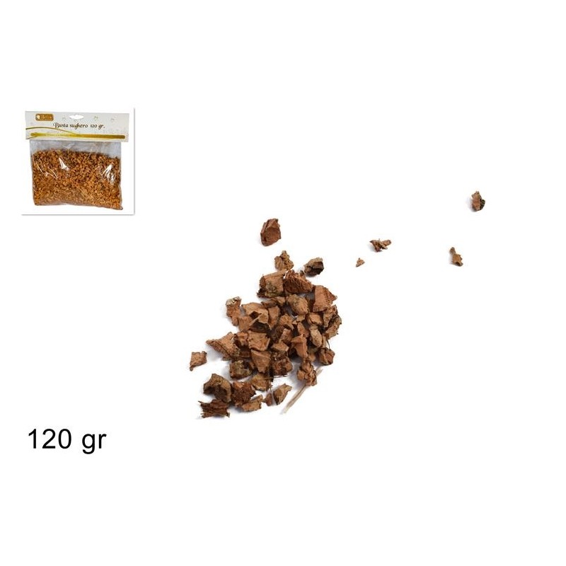 Busta sughero macinato gr. 120
