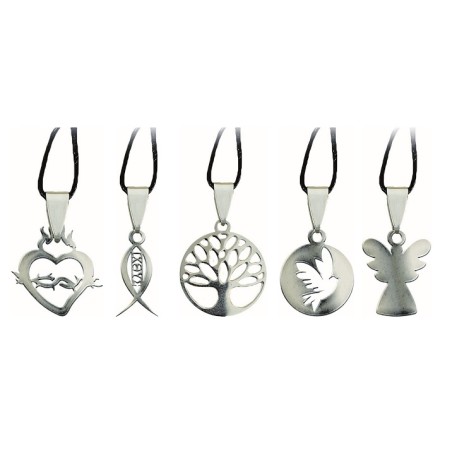 Ciondoli "Simboli della Fede" in acciaio inox
