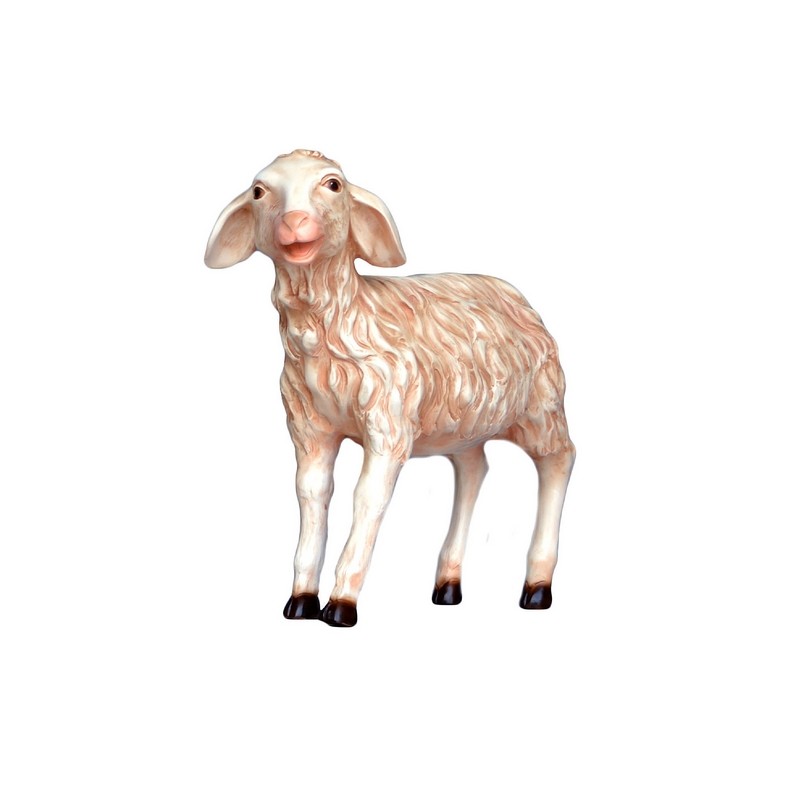 Pecora in piedi testa alta adatta presepio cm. 160