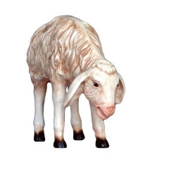 Pecora in piedi testa bassa adatta presepio cm. 160