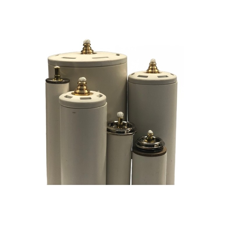 Ø cm. 5 alt. cm. 60 finta candela completa di cartuccia