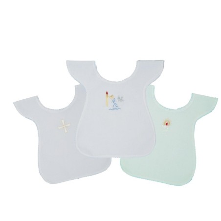 Veste bianca per liturgia battesimale