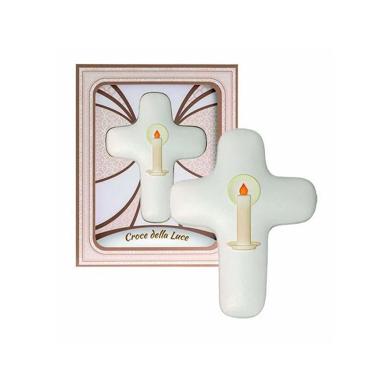 Croce della luce effetto pietra cm. 9x11