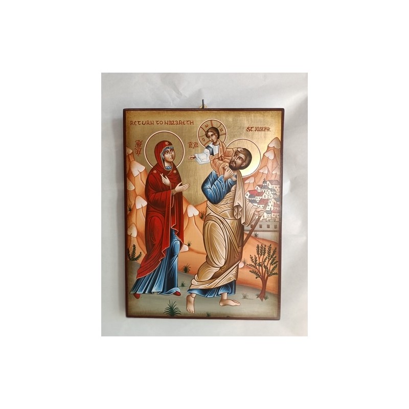 Icona rumena "Ritorno a Nazareth" cm. 30x40