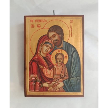 Icona rumena "Sacra Famiglia " cm. 14x18