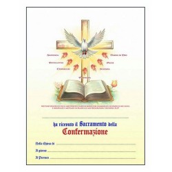 Pergamena Confermazione con oro