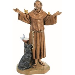 Statua S. Francesco resina cm. 30