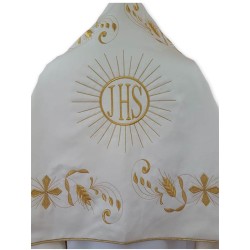 Velo Omerale ricamato arricchito