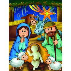 Confezione Gesù Bambino con immagine naif