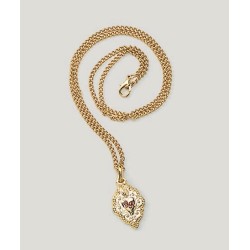 Cuore metallo Grazia Ricevuta con catena in blister