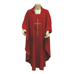 Casula ricamo Croce, tralcio, uva