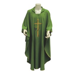 Casula ricamo Croce, tralcio, uva