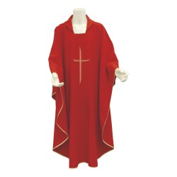 Casula ricamo croce a righe