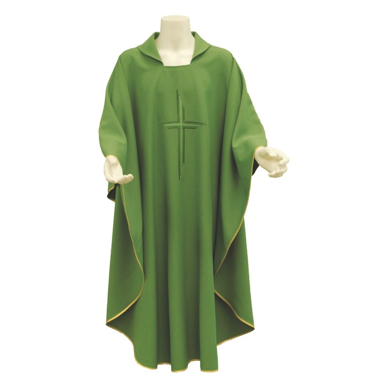 Casula ricamo croce a righe