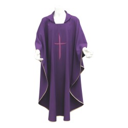 Casula ricamo croce a righe