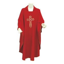 Casula ricamo croce pesci