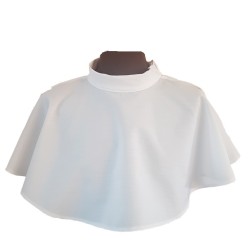 Amitto bianco con cerniera sulla spalla