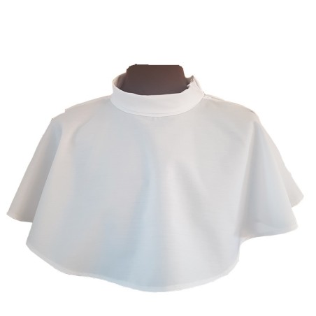 Amitto bianco con cerniera sulla spalla