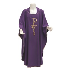 Casula ricamo spiga, uva e Pax