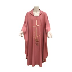 Casula ricamo croce, uva, spiga