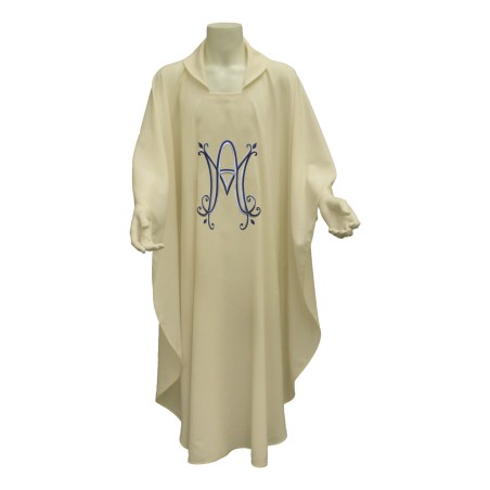 Casula Mariana in poliestere color avorio