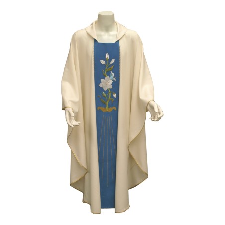 Casula Mariana pura lana avorio