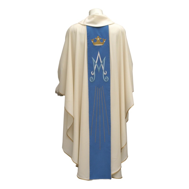 Casula Mariana pura lana avorio