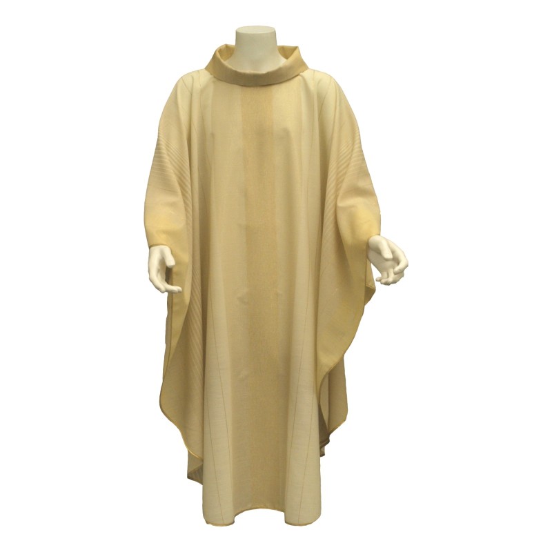 Casula in lana lurex fascia oro