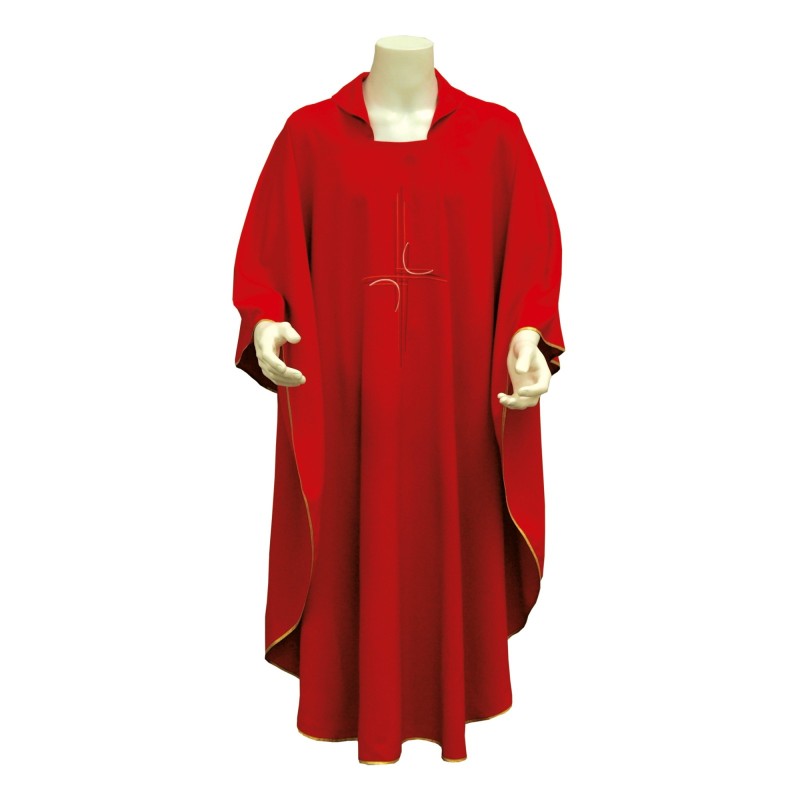 Casula ricamo croce stilizzata