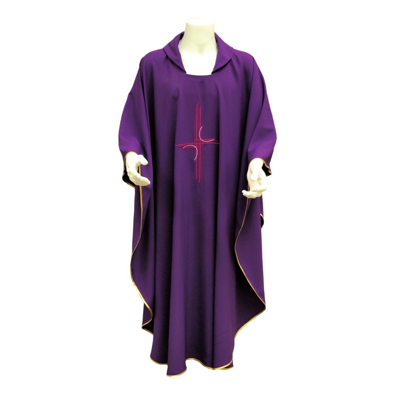 Casula ricamo croce stilizzata