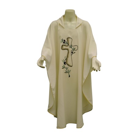Casula ricamo croce e ulivo
